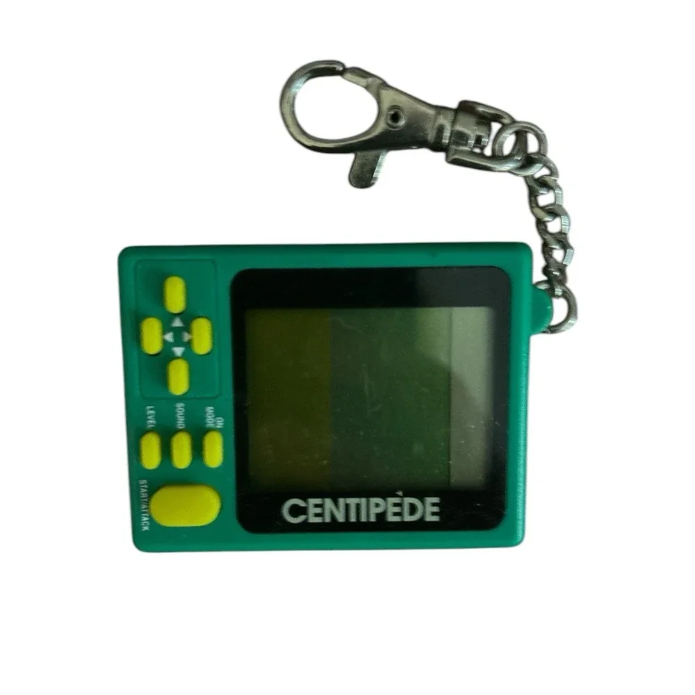 Vintage Radio Shack Tandy 90's Centipede Electronic Arcade Game Keychain.